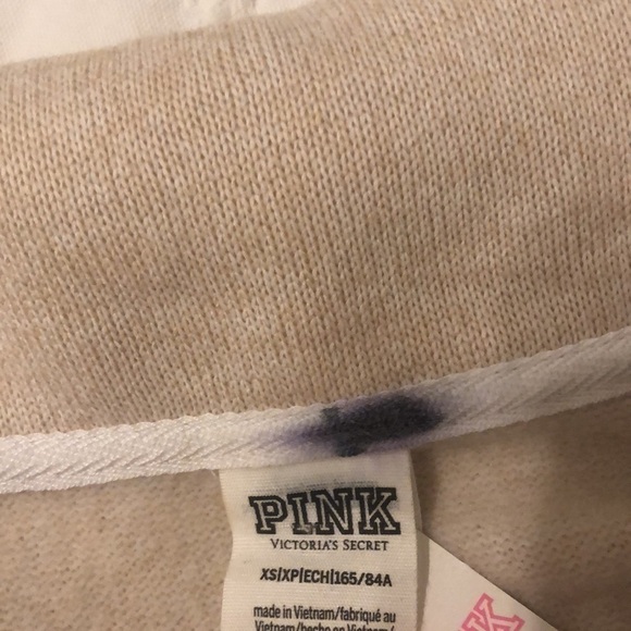 Pink by Victoria’s Secret Half Zip Cropped Pullover Size Extra Small - Picture 3 of 10